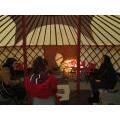 daughters in yurt
