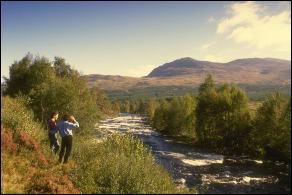 Panoramic views over the Scottish Highlands